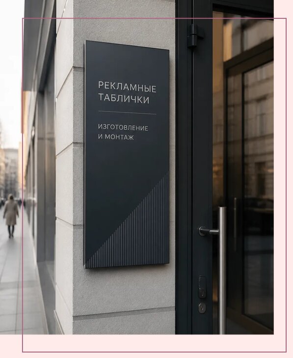 Рекламные таблички в Соколе по цене от 4689 р. | Аванза-Скл