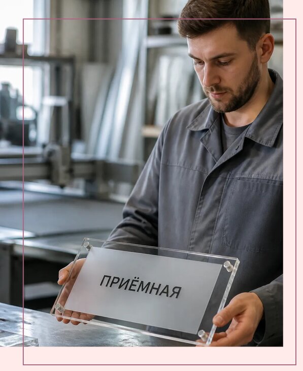 Таблички из оргстекла на заказ в Соколе от 4063 р. | Аванза-Скл